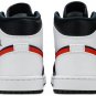 Air Jordan 1 Mid Black Chile Red White 554724-075
