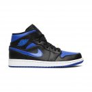 Air Jordan 1 Mid Black Hyper Royal 554724 068