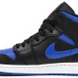 Air Jordan 1 Mid Black Hyper Royal 554724 068