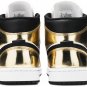 Air Jordan 1 Mid Metallic Gold Black White DC1419-700