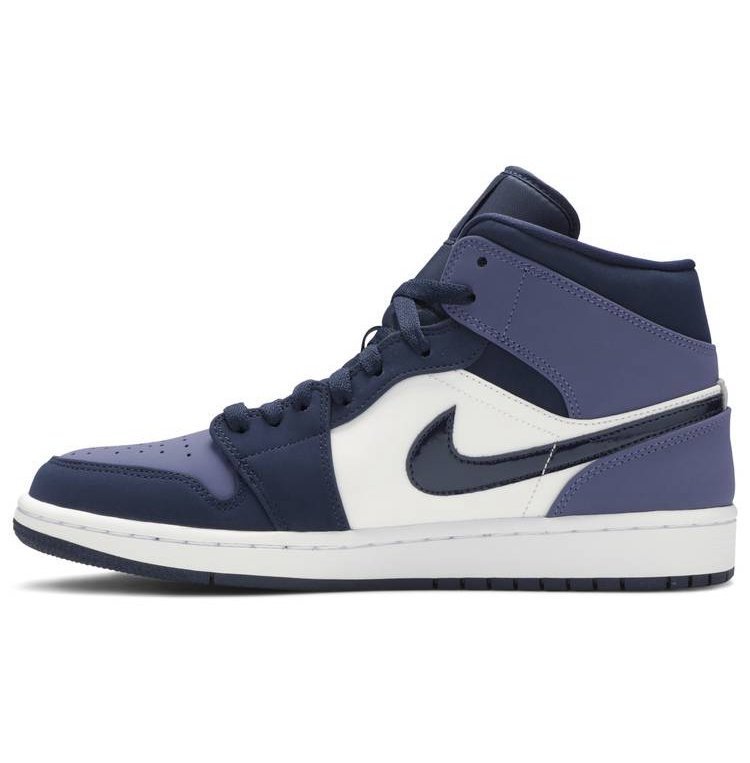 Air Jordan 1 Mid Obsidian Sanded Purple 554724-445