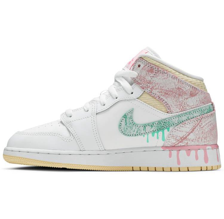 Air Jordan 1 Mid Paint Drip DD1666-100