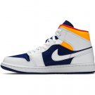 Air Jordan 1 Mid Royal Blue Laser Orange 554724-131