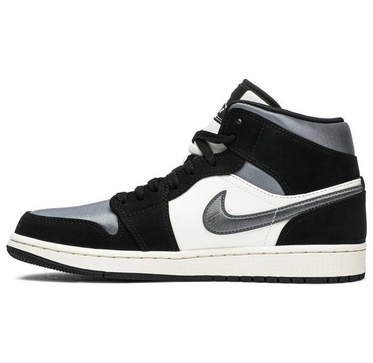 Air Jordan 1 Mid Satin Grey Toe 852542-011