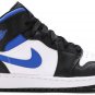 Air Jordan 1 Mid White Black Racer Blue 554725-140