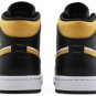 Air Jordan 1 Mid White Pollen Black 554724-177