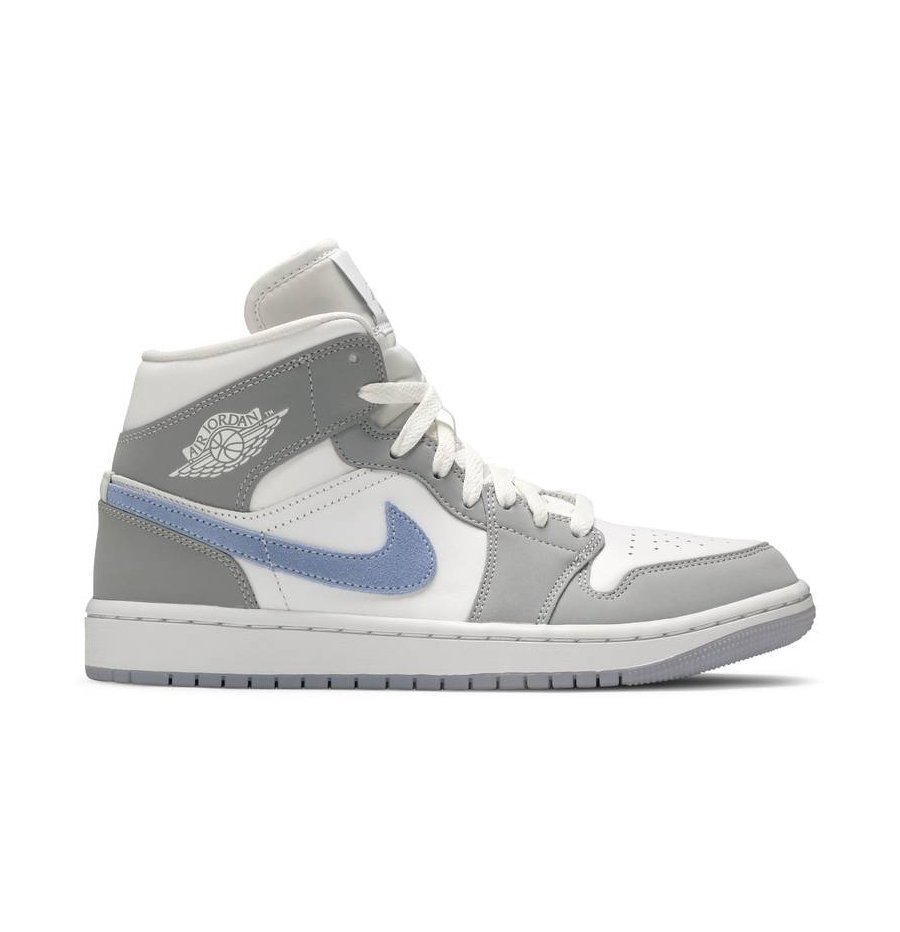 Air Jordan 1 Mid Wolf Grey Aluminum BQ6472 105