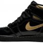 Air Jordan 1 Retro High Black Metallic Gold 555088 032