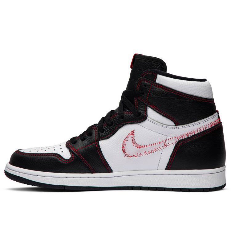 Air Jordan 1 Retro High Defiant White Black Gym Red CD6579-071