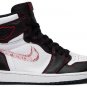 Air Jordan 1 Retro High Defiant White Black Gym Red CD6579-071