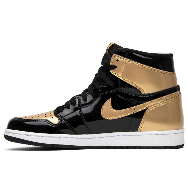 Air Jordan 1 Retro High NRG Patent Gold Toe 861428-007