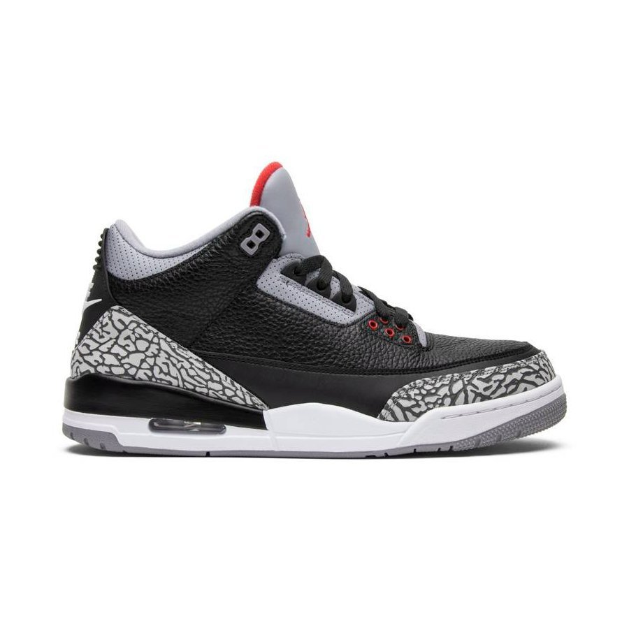 Men Air Jordan 3 Retro Black Cement 854262 001