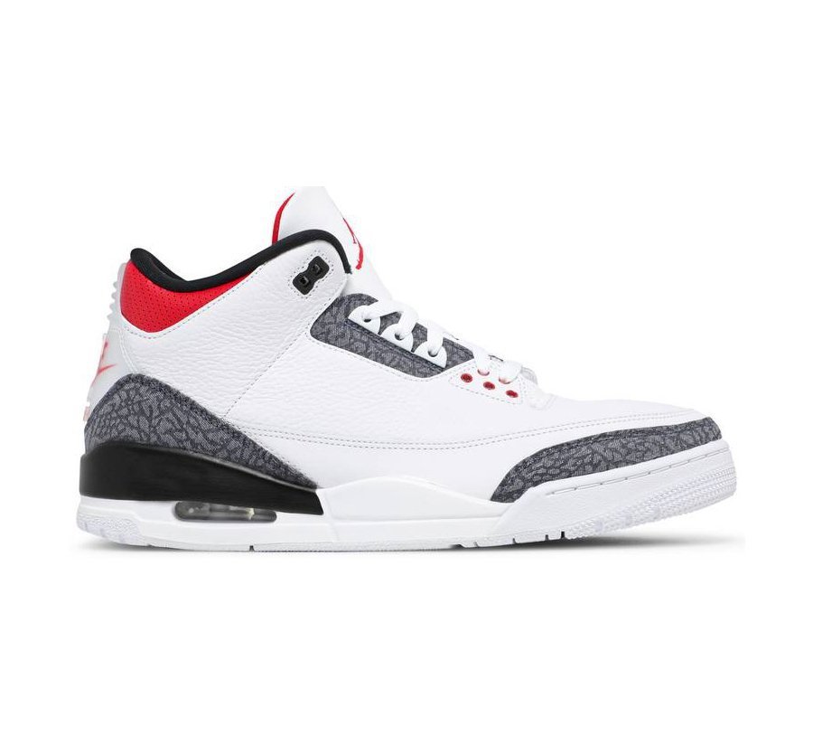 Men Air Jordan 3 Retro Denim SE Fire Red CZ6431 100