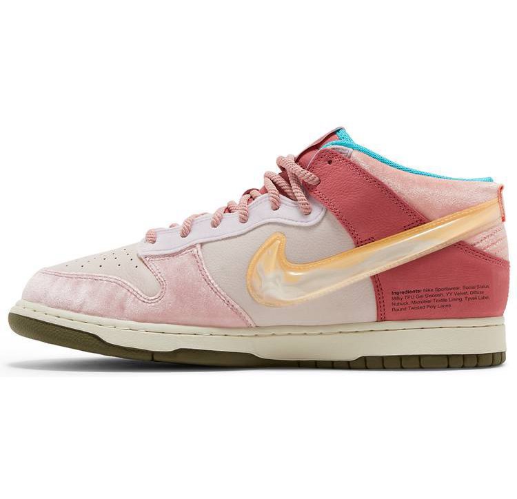 Nike Dunk Mid Social Status Free Lunch Strawberry Milk DJ1173-600