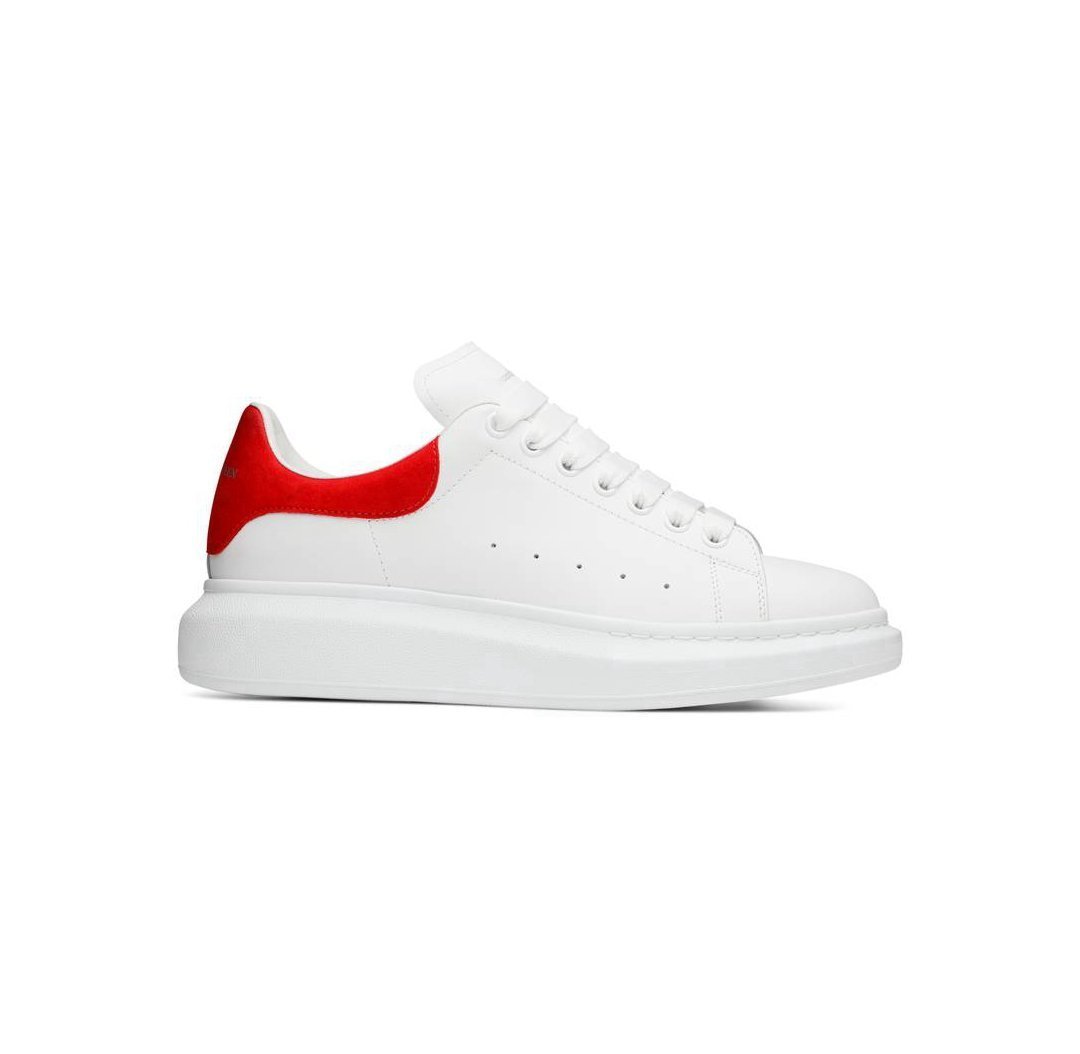Women Alexander McQueen Oversized Sneaker White Lust Red