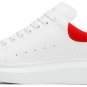 Women Alexander McQueen Oversized Sneaker White Lust Red