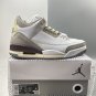 A Ma Maniere X Air Jordan 3 WhiteMedium Grey-Violet Ore