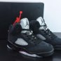 A Ma Mani&Atilde;&copy;re X Air Jordan 5 Black Burgundy Crush Pale Ivory Unique_1