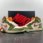 Air Jordan 1 High OG CeladonSky J Light Olive-Bright Mandarin