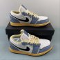 Air Jordan 1 Low &acirc;��Sashiko&acirc;�� Ashen SlateBlack-Pale Ivory-Sesame