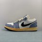 Air Jordan 1 Low &acirc;��Sashiko&acirc;�� Ashen SlateBlack-Pale Ivory-Sesame
