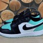 Air Jordan 1 Low WhiteEmerald Rise-Black