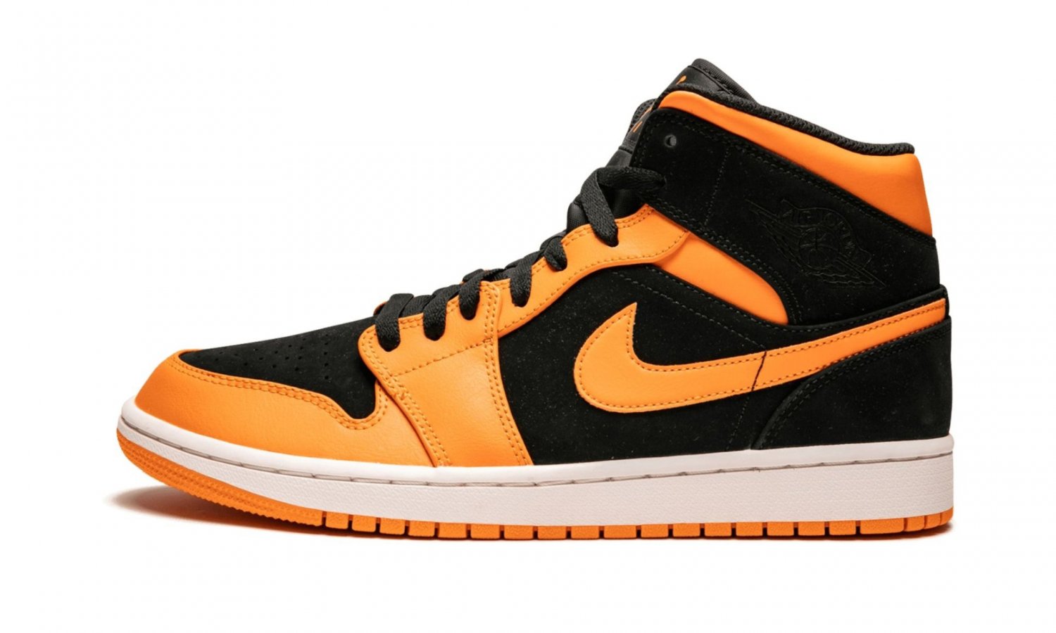 AIR JORDAN 1 MID Black Orange Peel-Sail