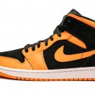 AIR JORDAN 1 MID Black Orange Peel-Sail