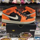 Air Jordan 1 Mid OrangeBlack 554724-062