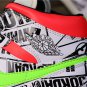 Air Jordan 1 Mid Print White Black Green Red