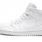 AIR JORDAN 1 MID Triple White Patent Leather