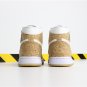 Air Jordan 1 Mid White Gold