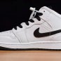 Air Jordan 1 Mid White Purple Black