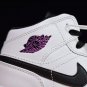 Air Jordan 1 Mid White Purple Black