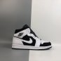 Air Jordan 1 Mid WhiteBlack-White 554724-113