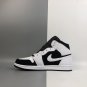Air Jordan 1 Mid WhiteBlack-White 554724-113