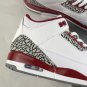 Air Jordan 3 Cardinal White Light Curry Cardinal Red Cement Grey