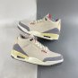 Air Jordan 3 MuslinUniversity Red-Cement Grey-Sail
