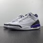 Air Jordan 3 WhiteBlack-Dark Iris-Cement Grey