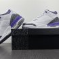 Air Jordan 3 WhiteBlack-Dark Iris-Cement Grey