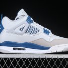 AIR JORDAN 4 RETRO MILITARY BLUE 2024 OFF-WHITEMILITARY BLUENEUTRAL GREY