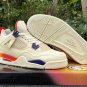 Air Jordan 4 Retro WhiteOrangeBlue