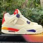 Air Jordan 4 Retro WhiteOrangeBlue