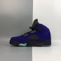 Air Jordan 5 &acirc;��Alternate Grape&acirc;�� Grape IceBlack-Clear-New Emerald