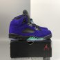 Air Jordan 5 &acirc;��Alternate Grape&acirc;�� Grape IceBlack-Clear-New Emerald