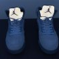 Air Jordan 5 &acirc;��Bluebird&acirc;�� Photo BlueGrey-Metallic Silver-White