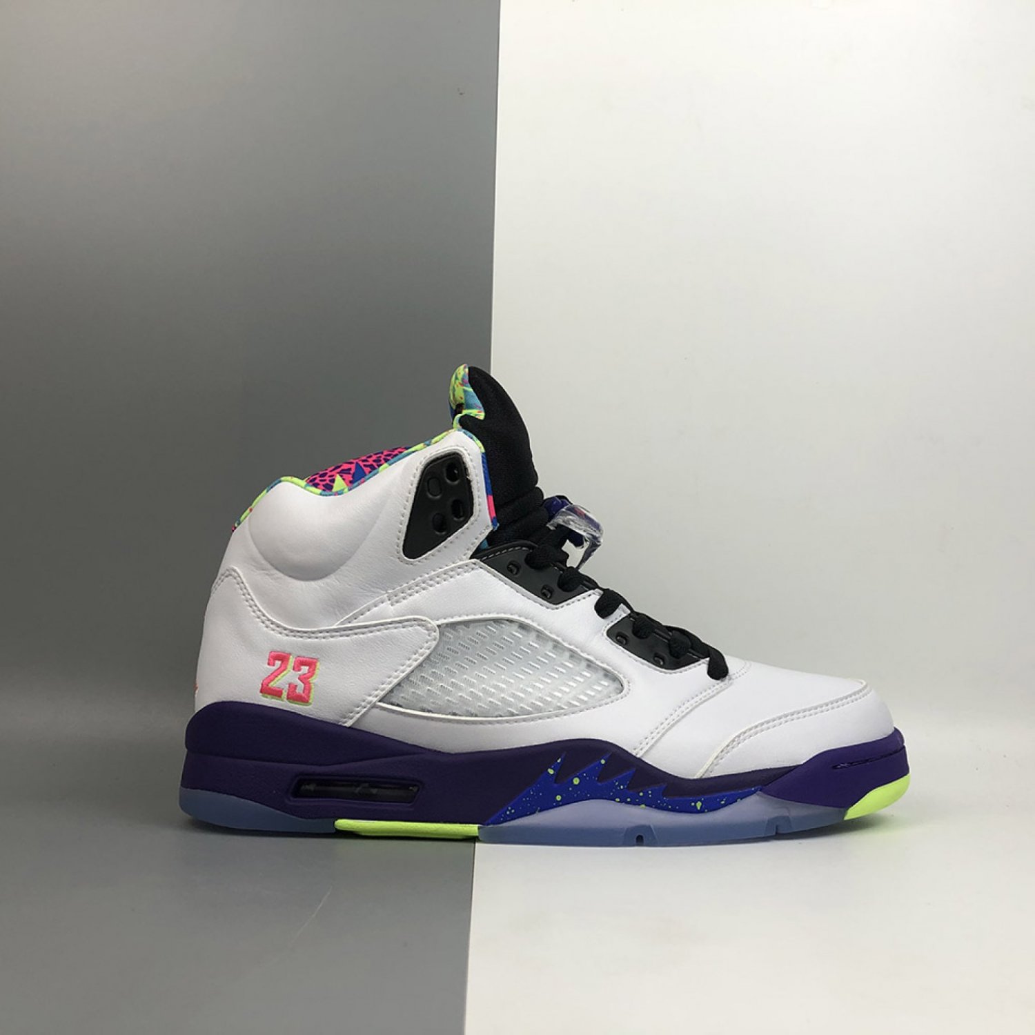 Air Jordan 5 Alternate Bel Air White Court Purple Racer Pink Ghost Green