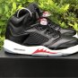 Air Jordan 5 Black Muslin Fire Red