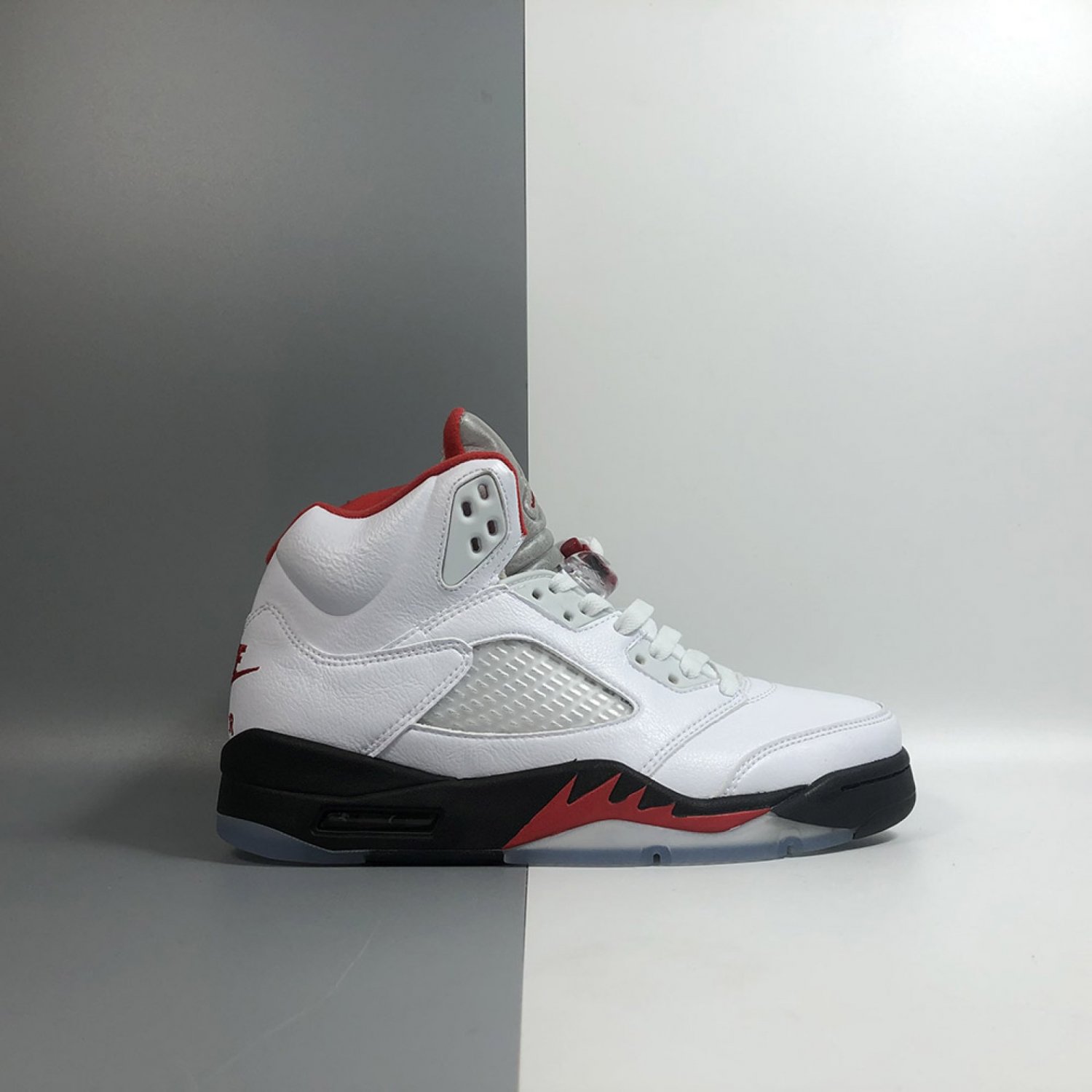 Air Jordan 5 Fire Red 3M Silver Tongue
