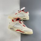 Air Jordan 5 Low CNY Sail Chile Red Opti Yellow Pearl White